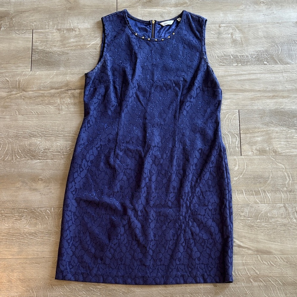 Reitmans Navy Textured Mini Dress Size 12